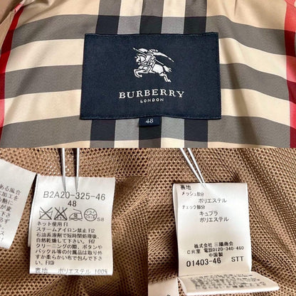 BURBERRY LONDON Coat Nova Check Asian fit XL US size L Beige Authentic