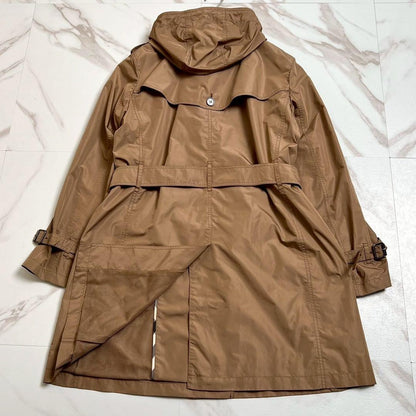 BURBERRY LONDON Coat Nova Check Asian fit XL US size L Beige Authentic