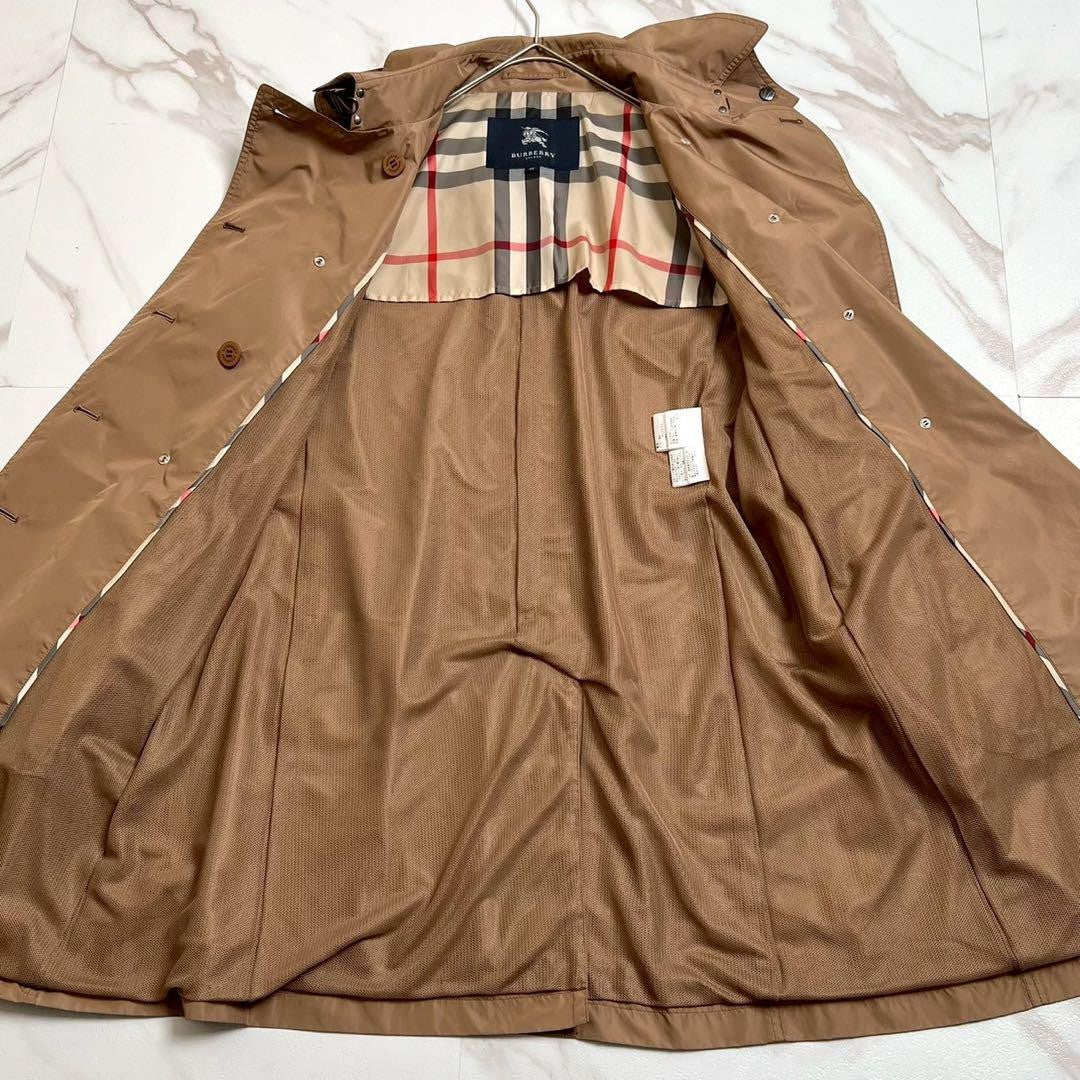 BURBERRY LONDON Coat Nova Check Asian fit XL US size L Beige Authentic