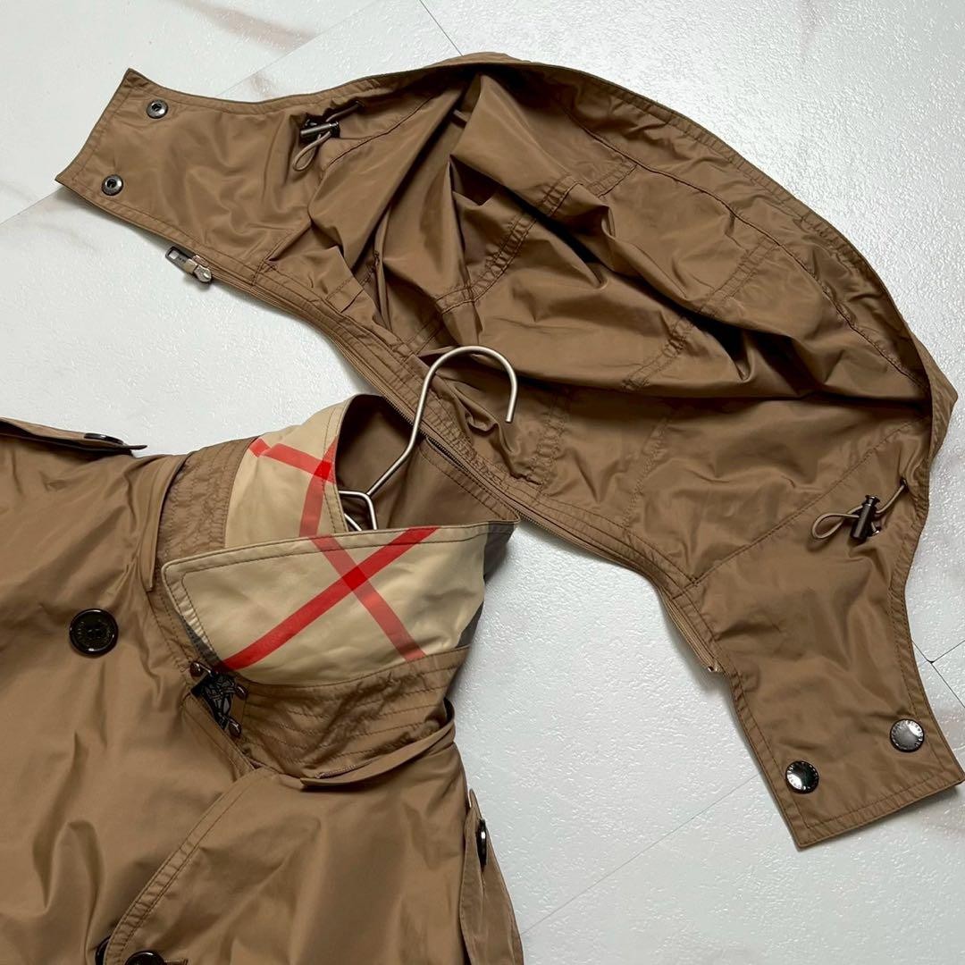 BURBERRY LONDON Coat Nova Check Asian fit XL US size L Beige Authentic