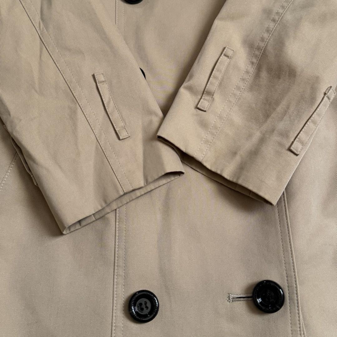 BURBERRY LONDON Coat Nova Check Asian fit S 36 US size XS Honey Beige Authentic