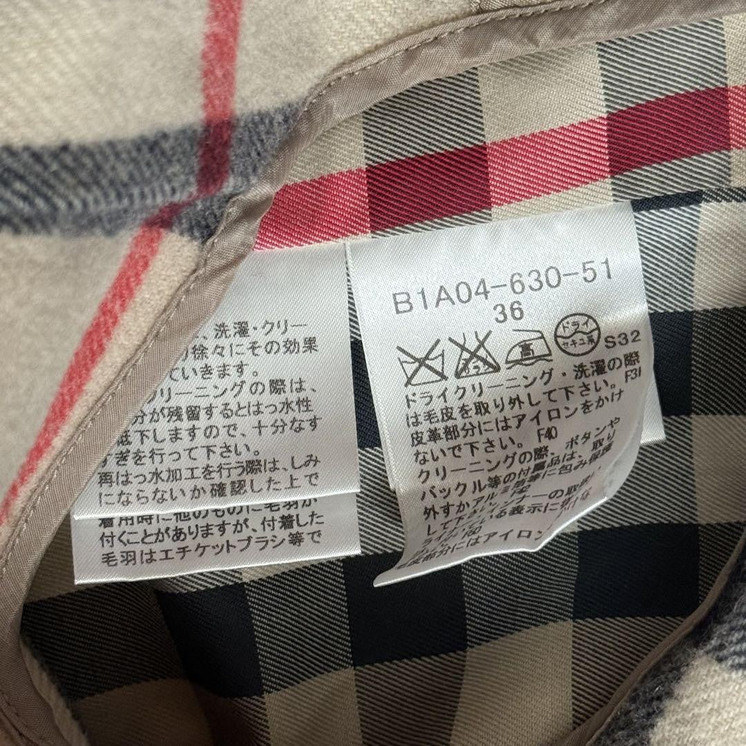 BURBERRY LONDON Coat Nova Check Asian fit S 36 US size XS Honey Beige Authentic