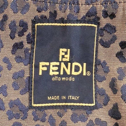 FENDI Jacket FF Asian fit 2XL 44 US size XL Brown Authentic