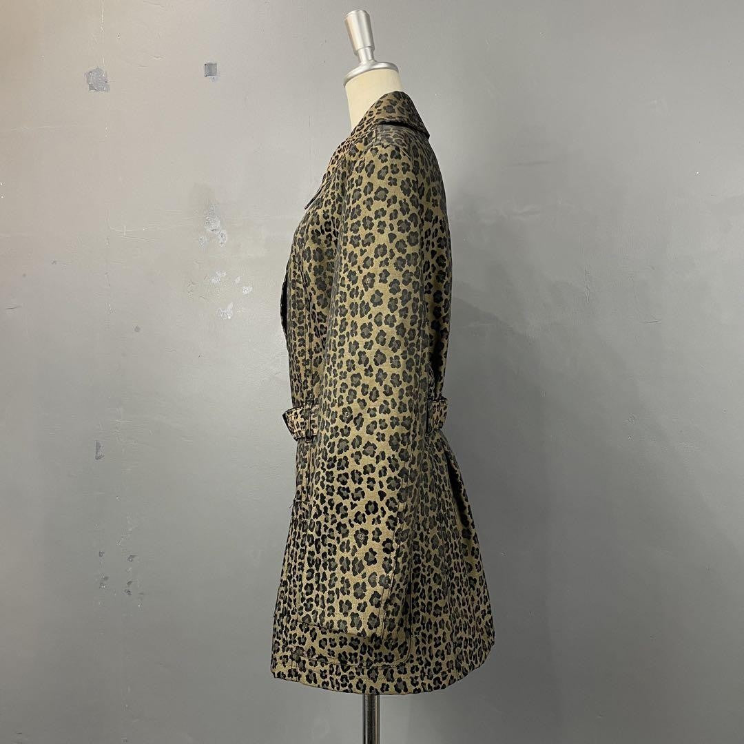 FENDI JEANS Jacket FF Leopard Asian fit L 40 US size M Authentic