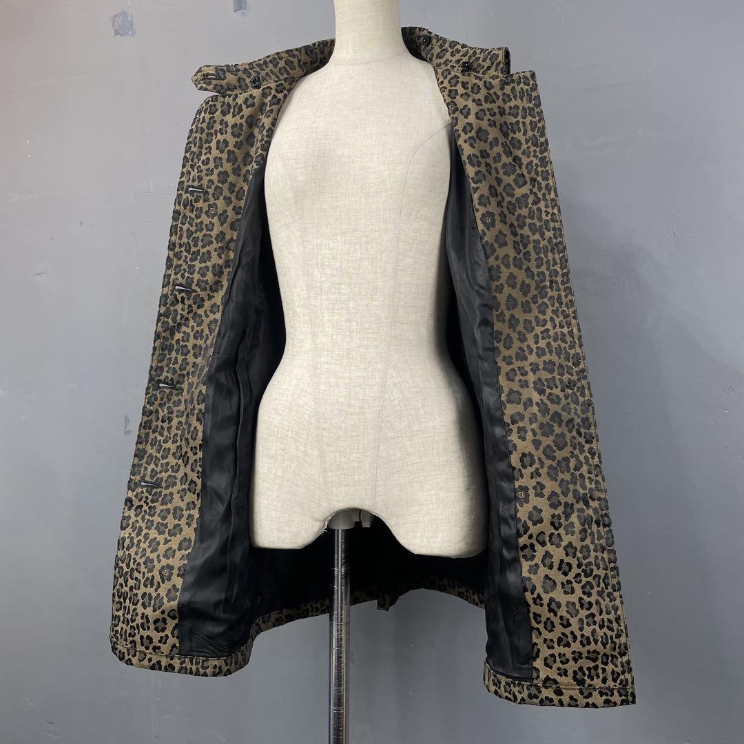FENDI JEANS Jacket FF Leopard Asian fit L 40 US size M Authentic