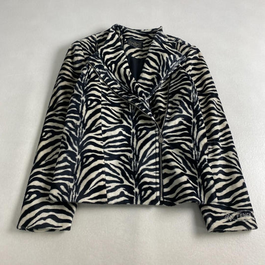 FENDI Jacket FF Asian fit L US size M Zebra Authentic