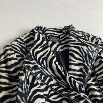 FENDI Jacket FF Asian fit L US size M Zebra Authentic
