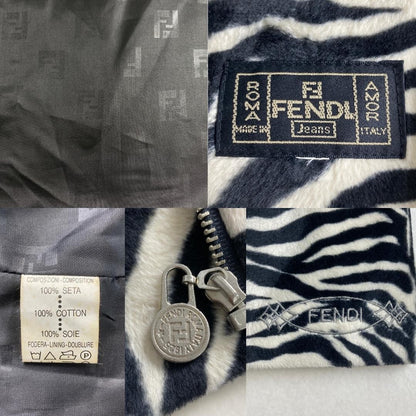 FENDI Jacket FF Asian fit L US size M Zebra Authentic