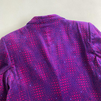 FENDI Jacket FF Asian fit L US size M Velvet Purple Authentic