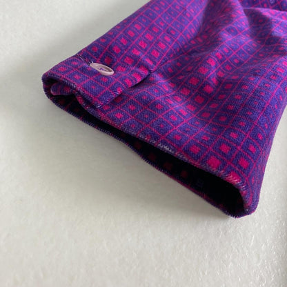 FENDI Jacket FF Asian fit L US size M Velvet Purple Authentic