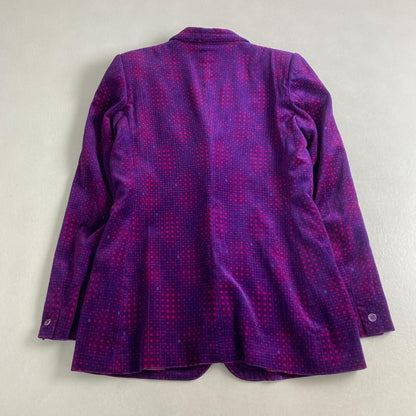 FENDI Jacket FF Asian fit L US size M Velvet Purple Authentic