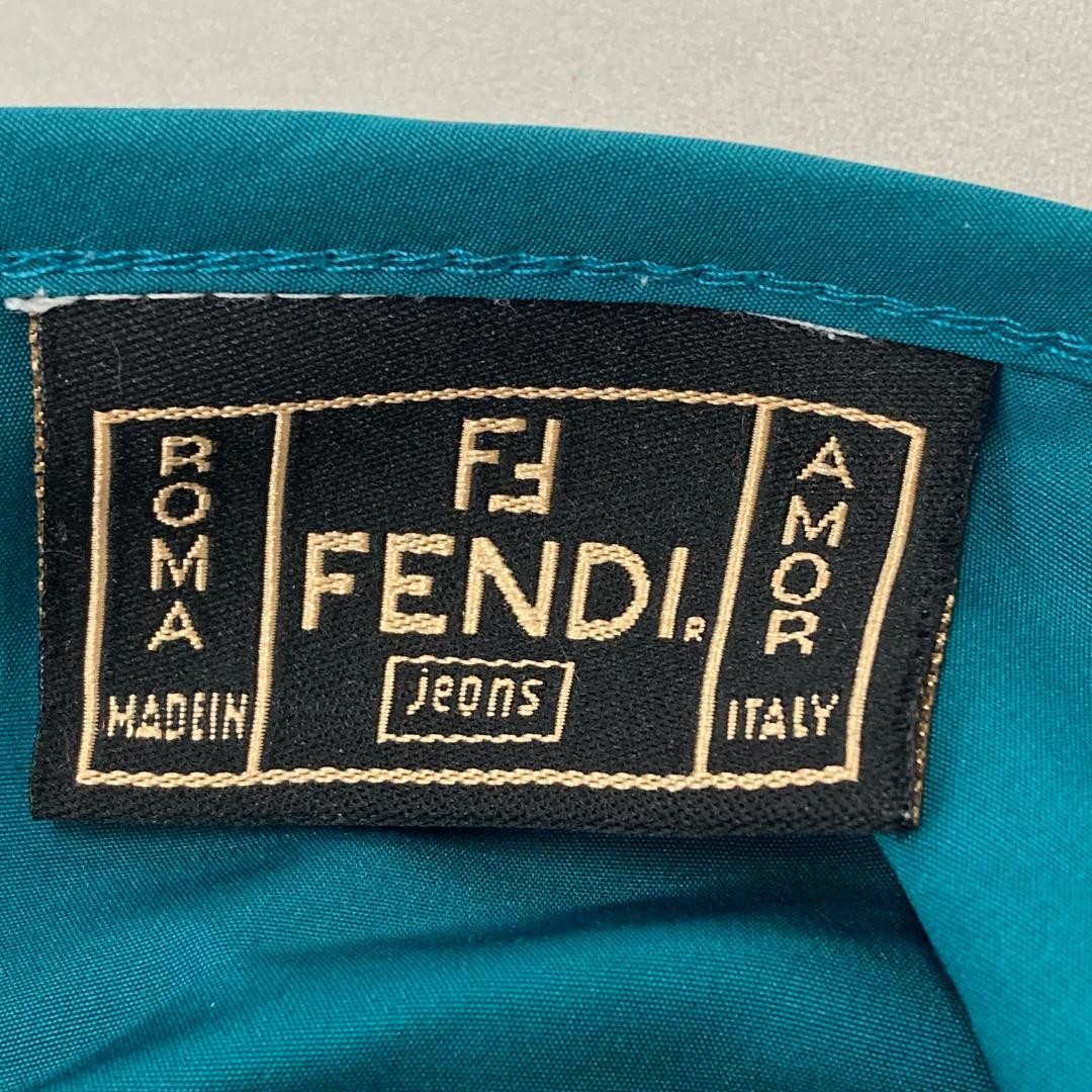 FENDI Jacket FF Asian fit M US size S Brown Authentic