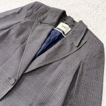 FENDI Jacket Asian fit 2XL 44 US size XL Gray Authentic