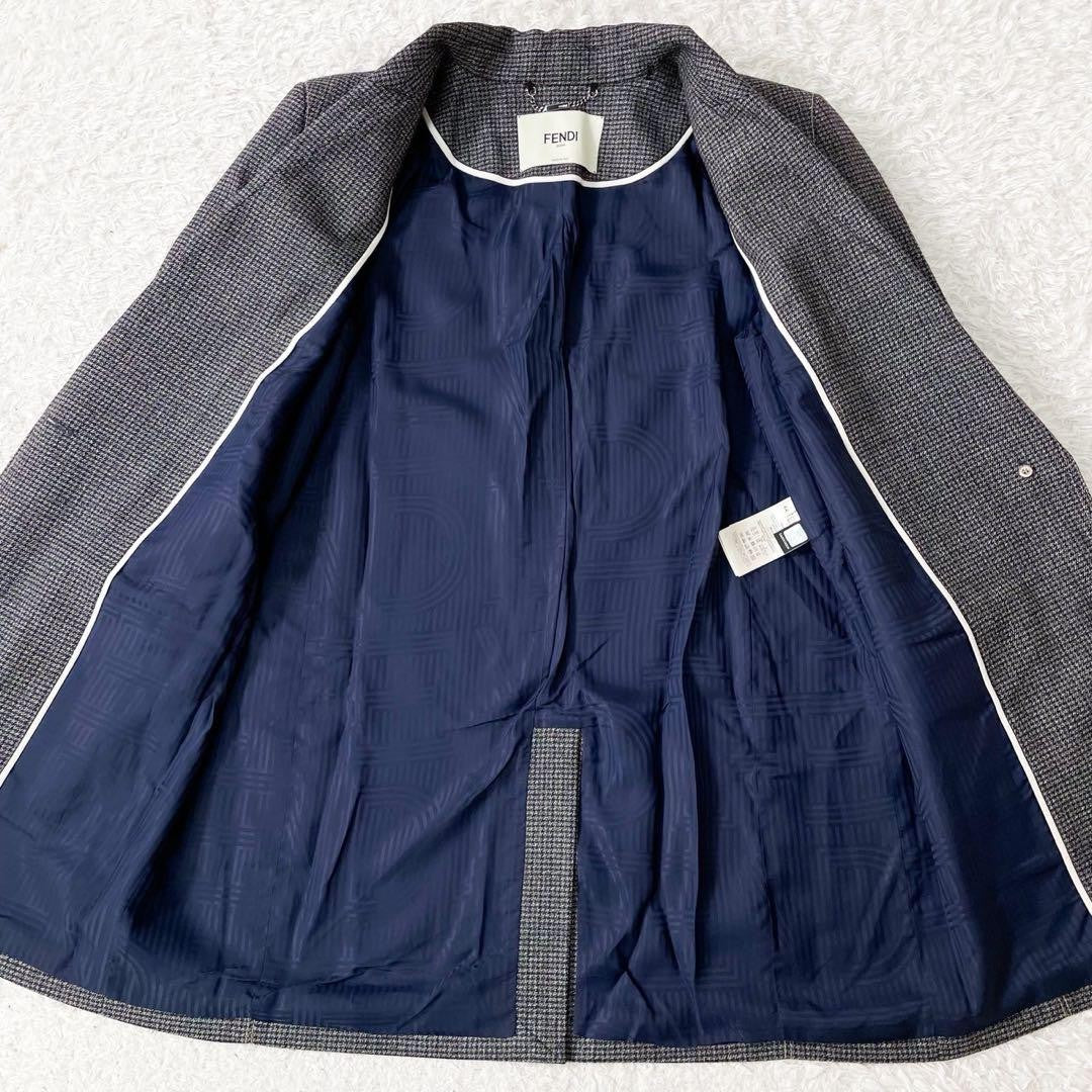 FENDI Jacket Asian fit 2XL 44 US size XL Gray Authentic