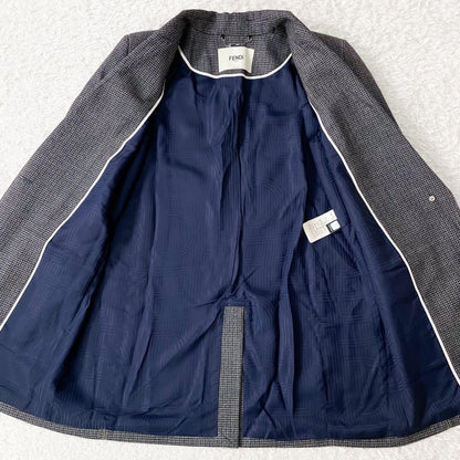 FENDI Jacket Asian fit 2XL 44 US size XL Gray Authentic
