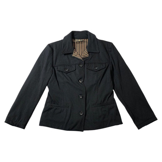 FENDI Jacket FF Asian fit XL 42 US size L Black Authentic