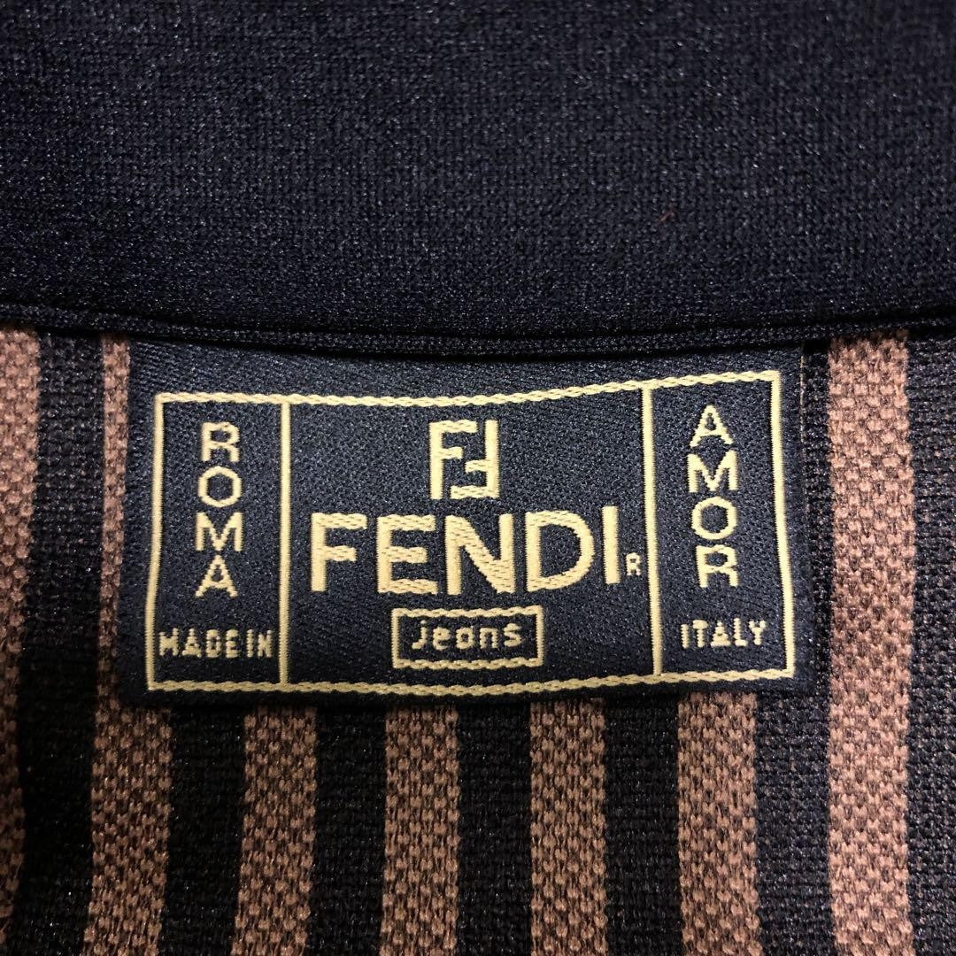 FENDI Jacket FF Asian fit XL 42 US size L Black Authentic