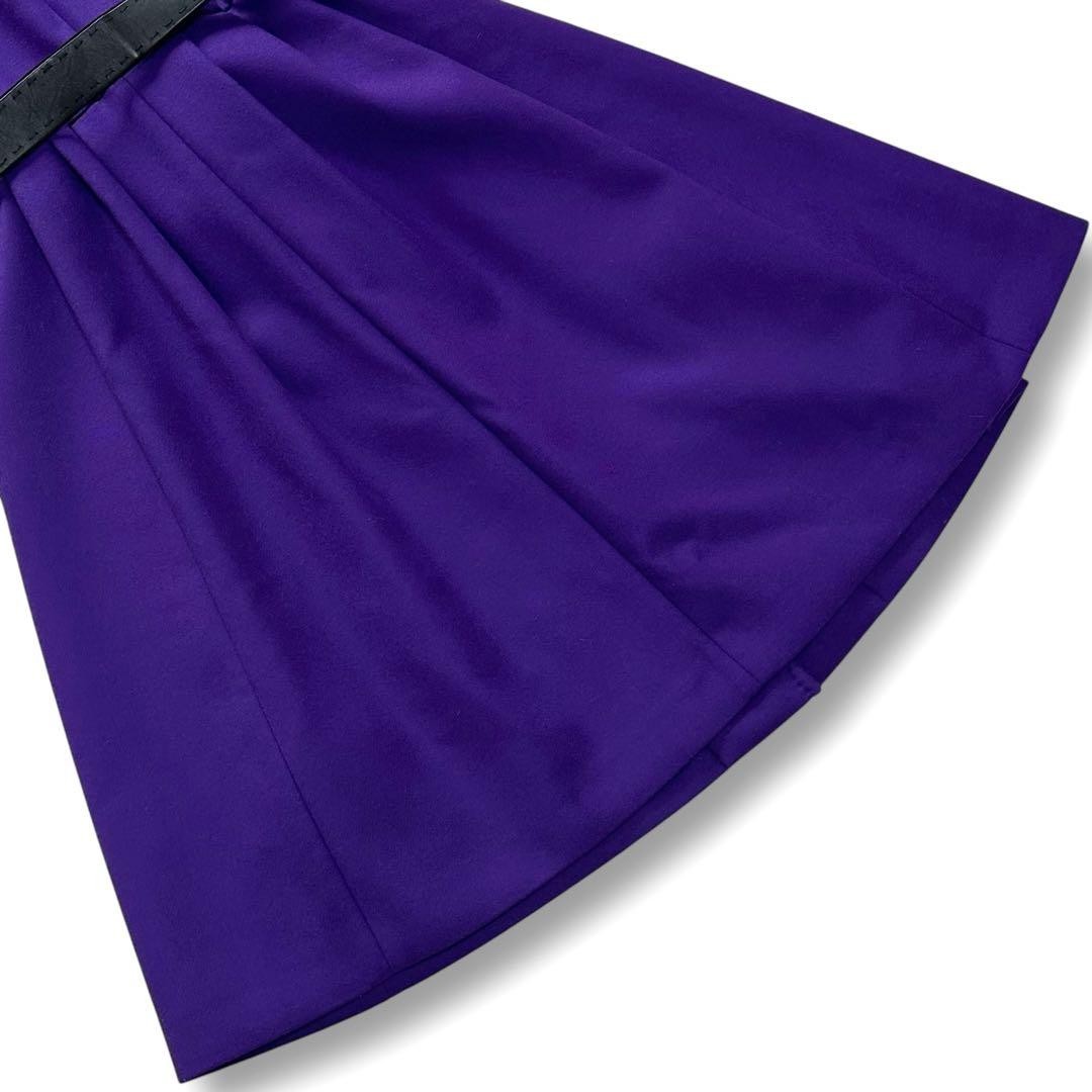 FENDI Coat Asian fit M 38 US size S 100% Cashmere Purple Authentic