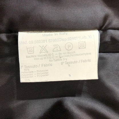 FENDI Long Coat FF Zucca Asian fit L US size M Black Authentic