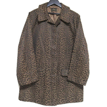 FENDI Coat FF Leopard Brown Authentic