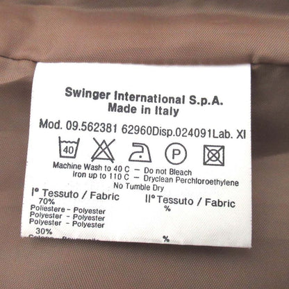 FENDI Coat FF Leopard Brown Authentic