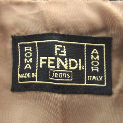 FENDI Coat FF Leopard Brown Authentic