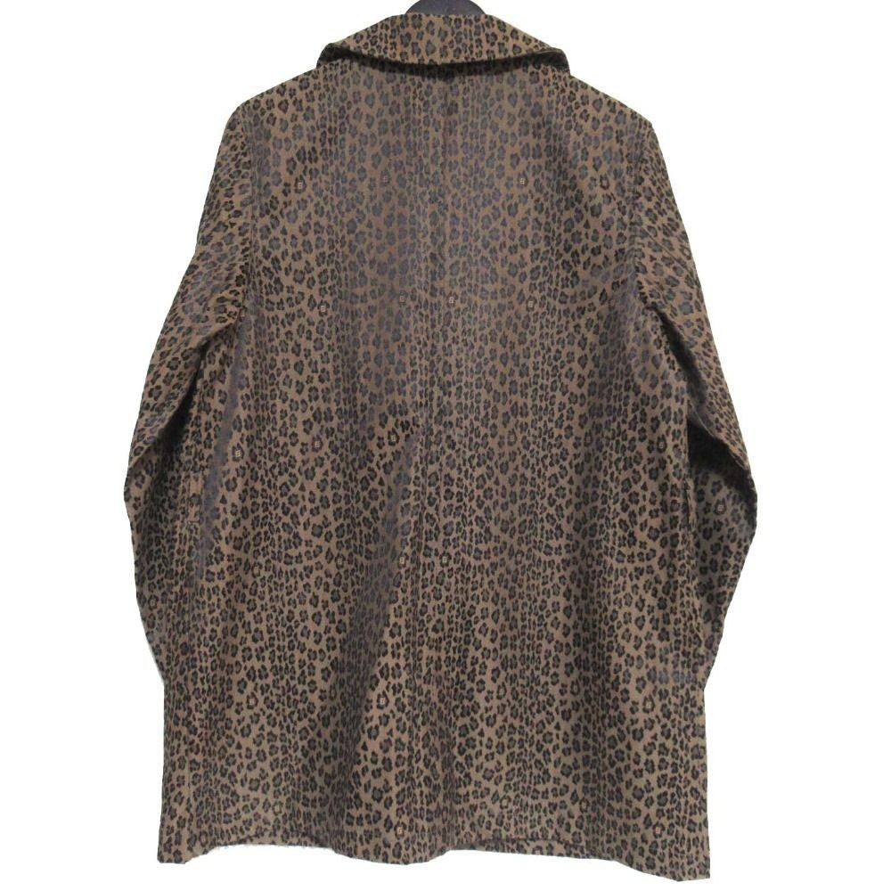 FENDI Coat FF Leopard Brown Authentic