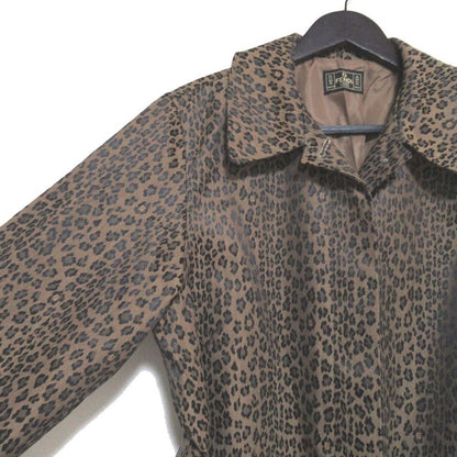 FENDI Coat FF Leopard Brown Authentic