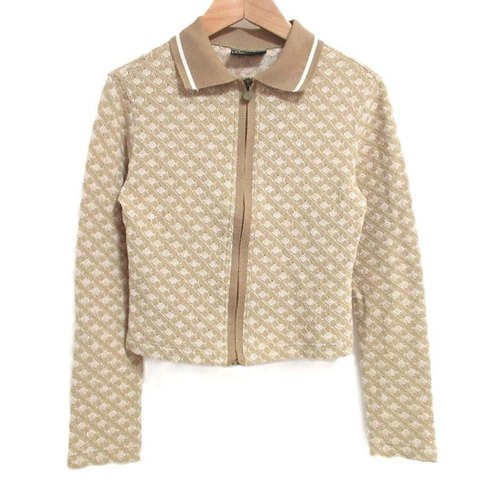 FENDI Jacket FF Asian fit XL 42 US size L Beige Authentic