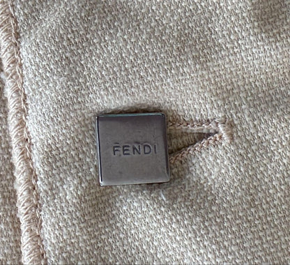 FENDI Jacket FF Asian fit L 40 US size M Beige Authentic
