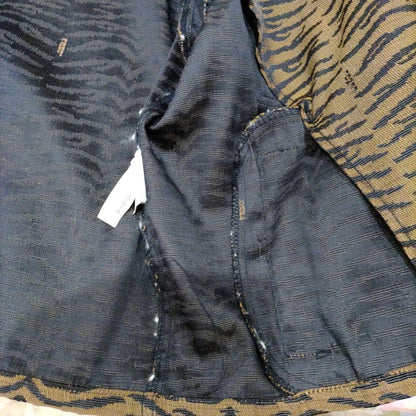 FENDI Jacket FF Zebra Asian fit L US size M Beige Black Authentic
