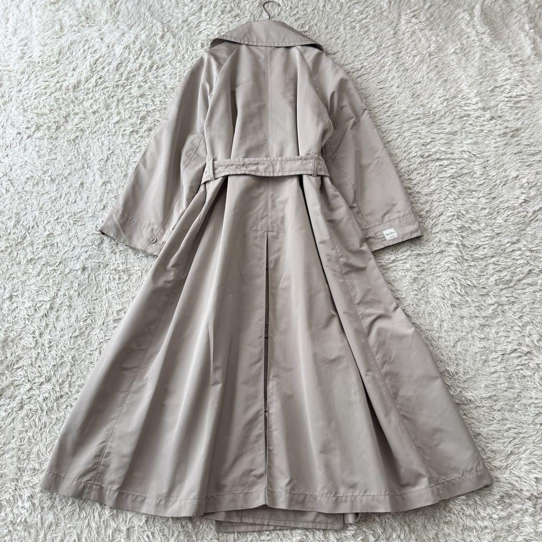 Max Mara Trench Coat Asian fit 2XL 44 US size XL Greige Authentic