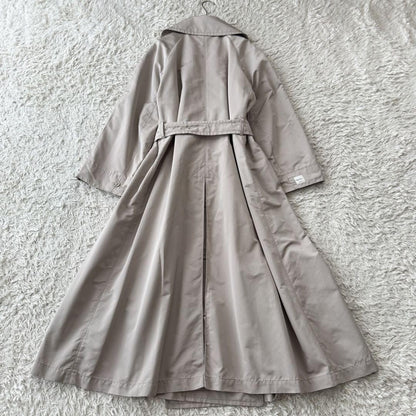 Max Mara Trench Coat Asian fit 2XL 44 US size XL Greige Authentic