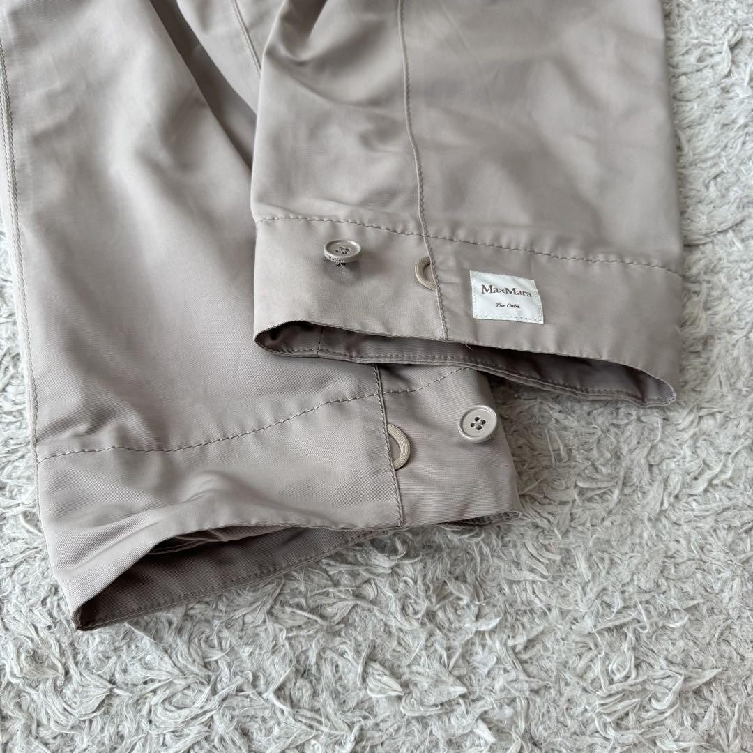 Max Mara Trench Coat Asian fit 2XL 44 US size XL Greige Authentic