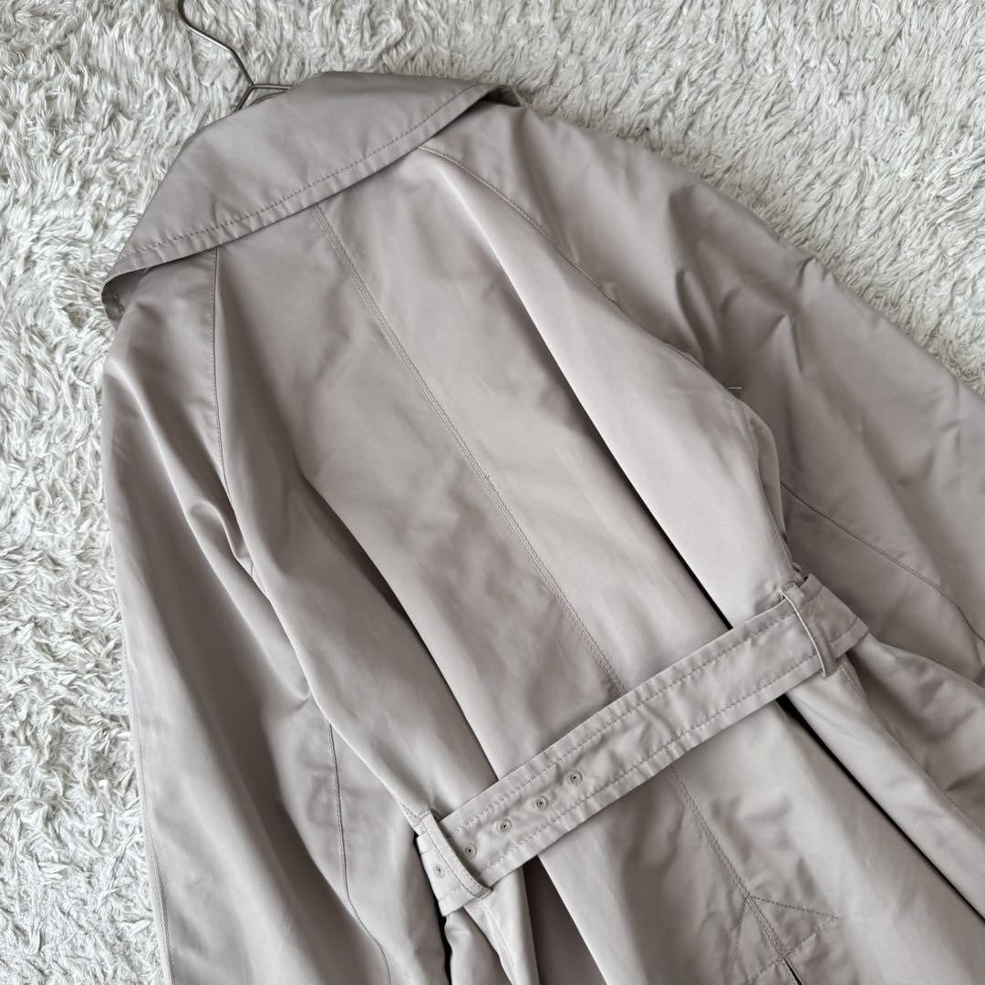 Max Mara Trench Coat Asian fit 2XL 44 US size XL Greige Authentic
