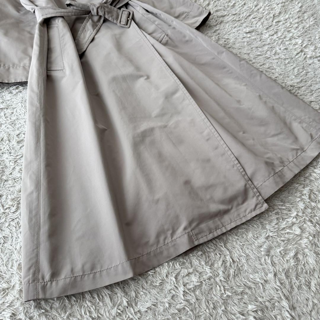 Max Mara Trench Coat Asian fit 2XL 44 US size XL Greige Authentic