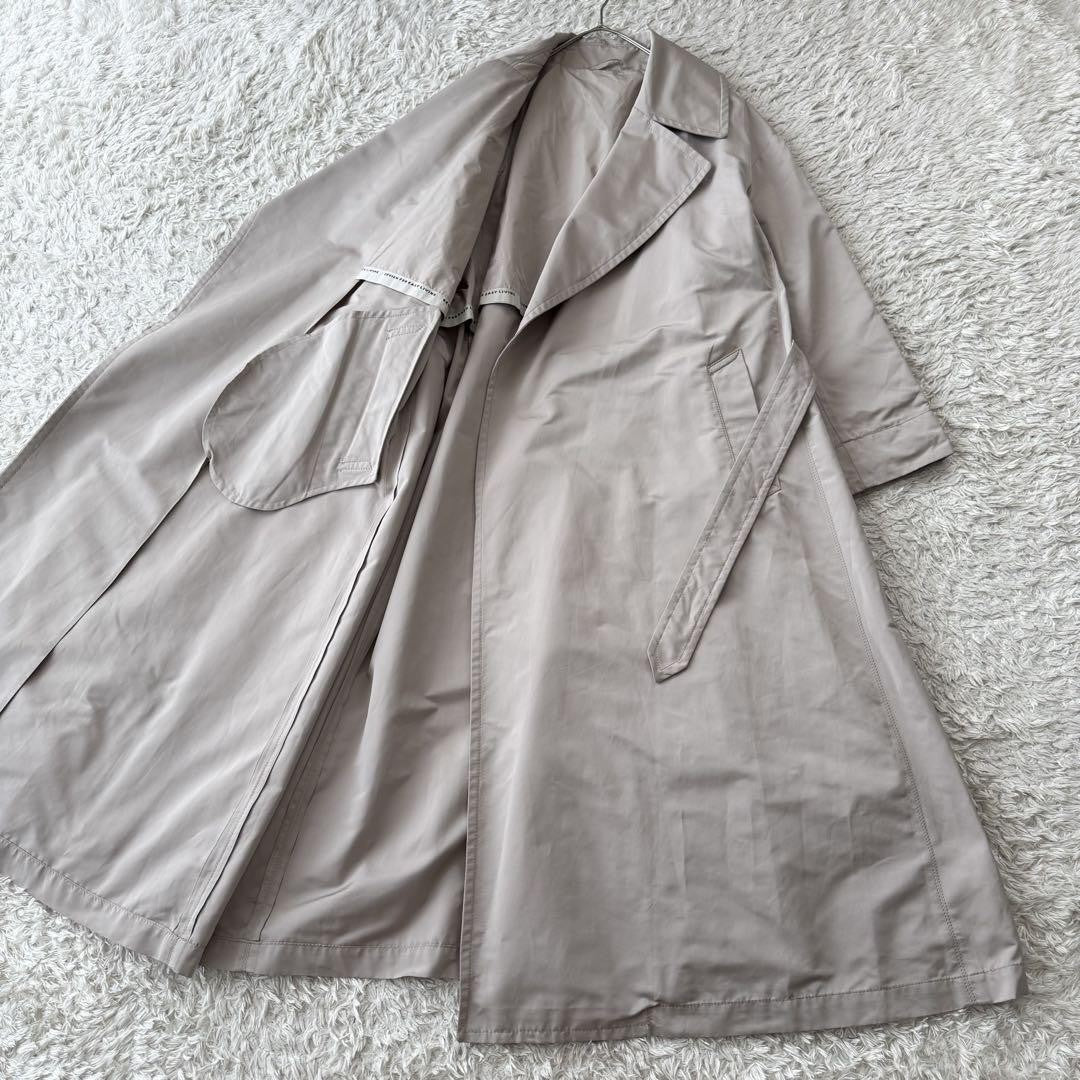 Max Mara Trench Coat Asian fit 2XL 44 US size XL Greige Authentic
