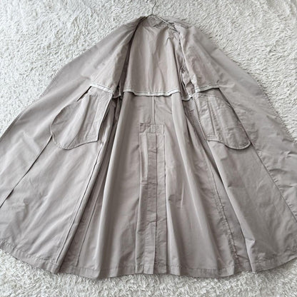 Max Mara Trench Coat Asian fit 2XL 44 US size XL Greige Authentic