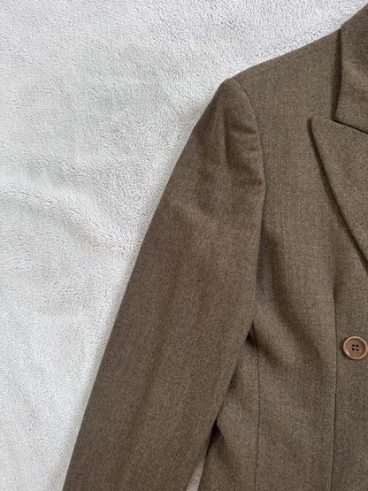 Max Mara Jacket Asian fit XL 42 US size L Brown Authentic