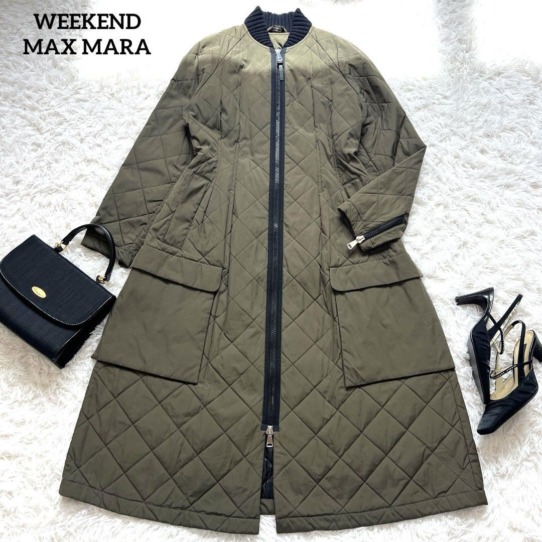 Weekend Max Mara Long Coat Asian fit XL 42 US size L Khaki Authentic