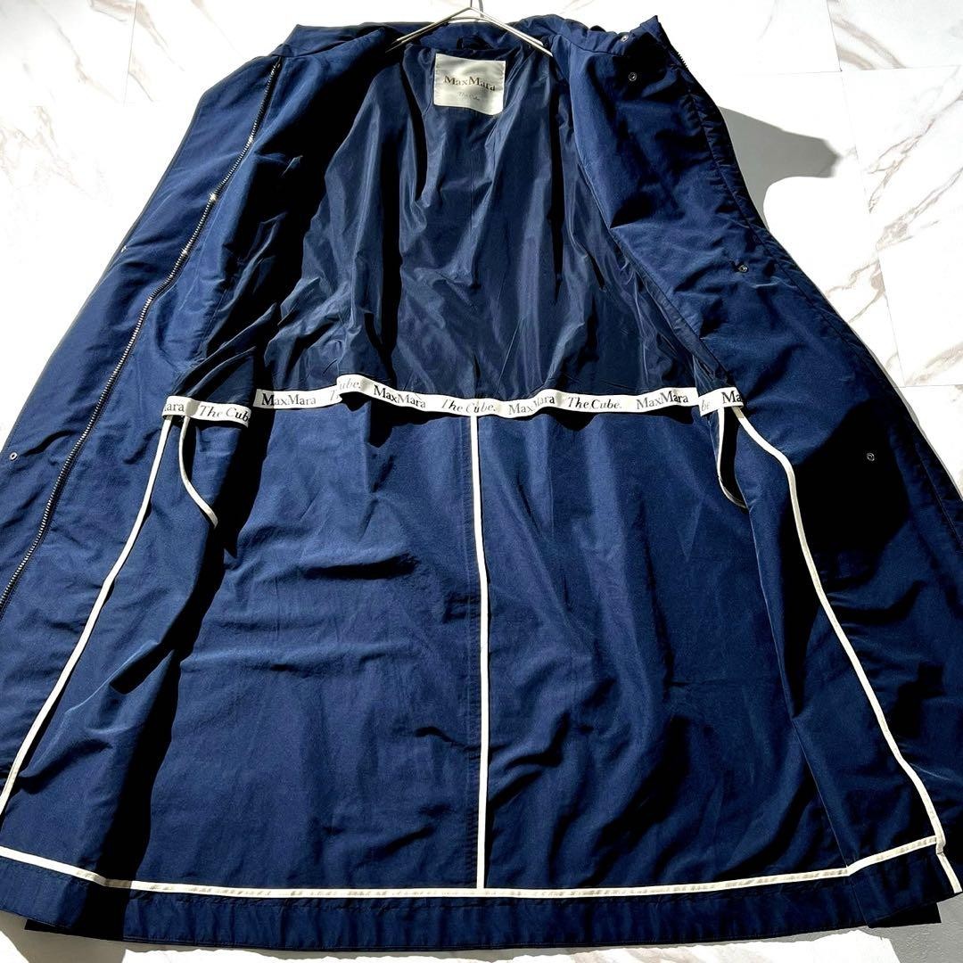 MAX MARA The Cube Coat Asian fit XS 34 US size 2XS Blue Authentic