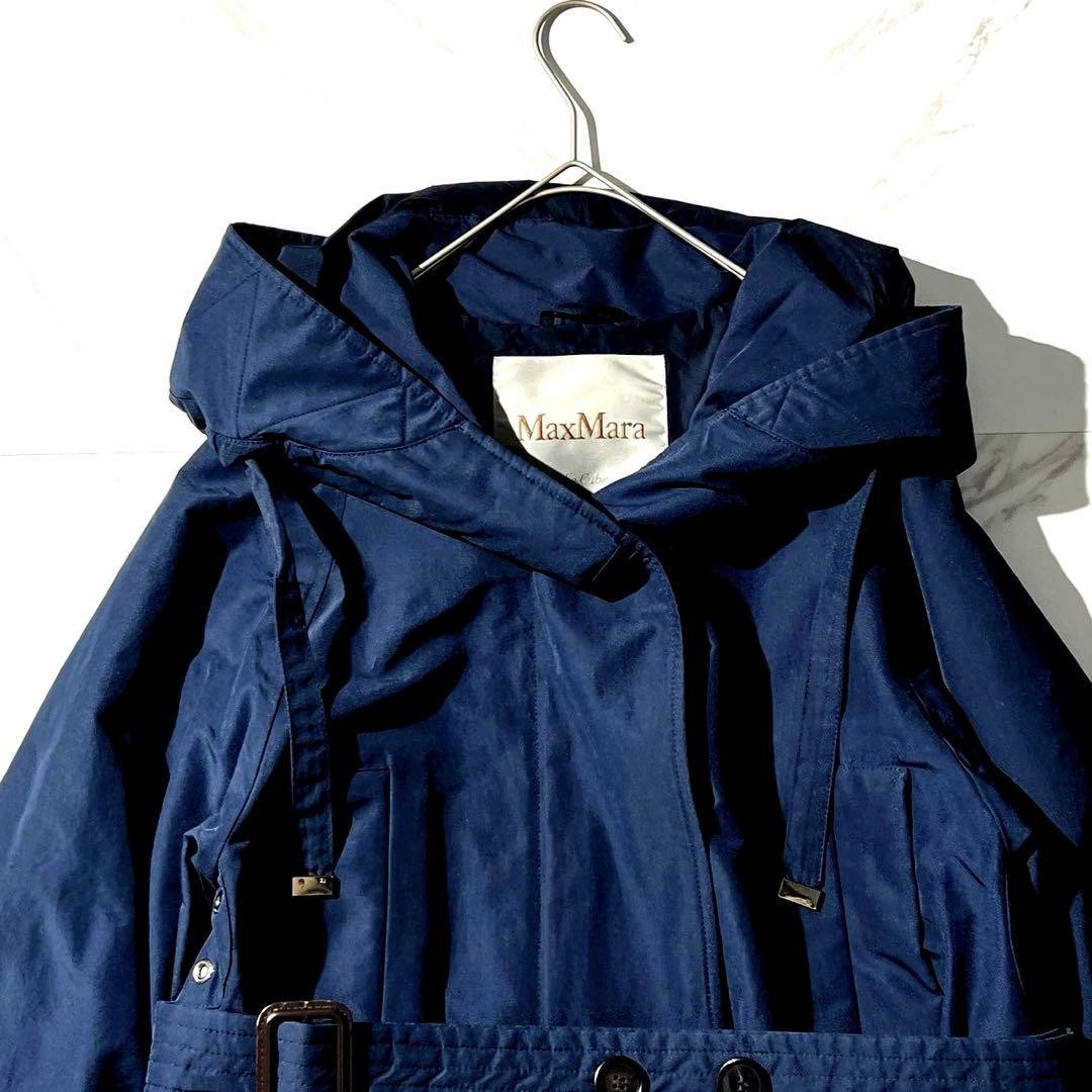 MAX MARA The Cube Coat Asian fit XS 34 US size 2XS Blue Authentic