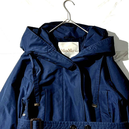 MAX MARA The Cube Coat Asian fit XS 34 US size 2XS Blue Authentic