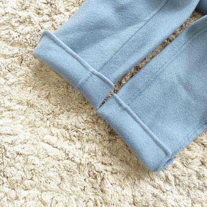 S Max Mara Long Coat Asian fit S 36 US size XS Light Blue Authentic