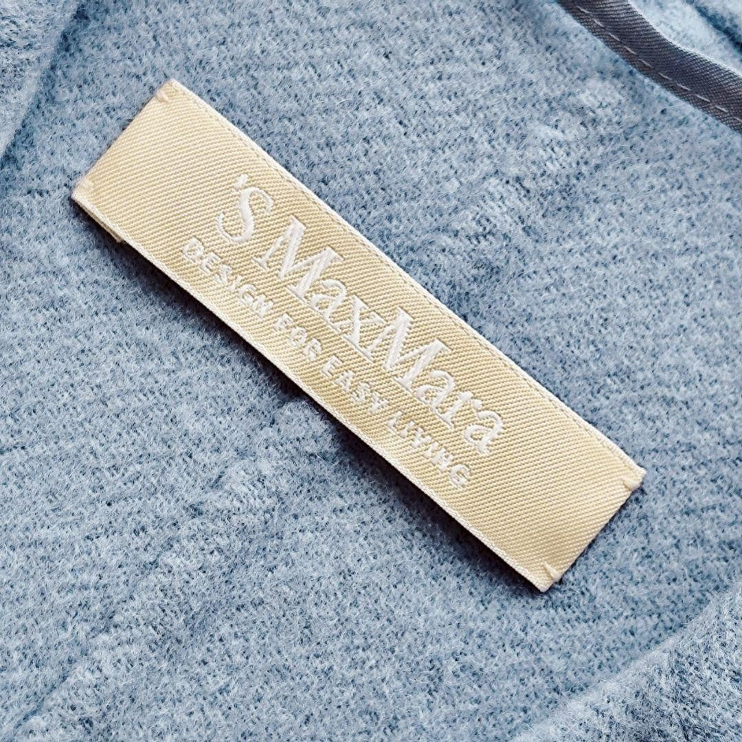 S Max Mara Long Coat Asian fit S 36 US size XS Light Blue Authentic