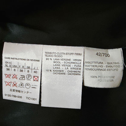 MaxMara SPORTMAX Long Coat Asian fit L 40 US size M Black Authentic