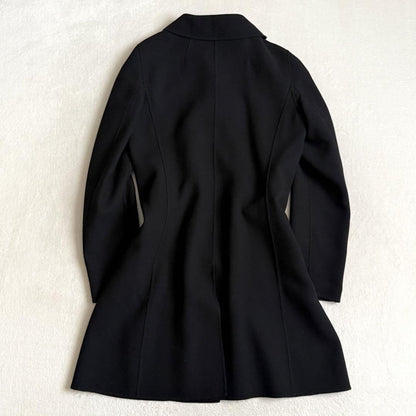 S Max Mara Coat Asian fit L 40 US size M Black Authentic