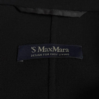 S Max Mara Coat Asian fit L 40 US size M Black Authentic