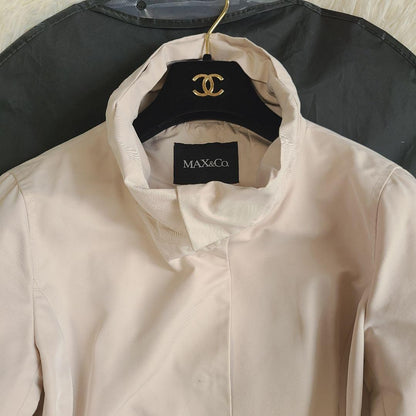 MAX&Co. Trench Coat Asian fit L 40 US size M Light Beige Authentic