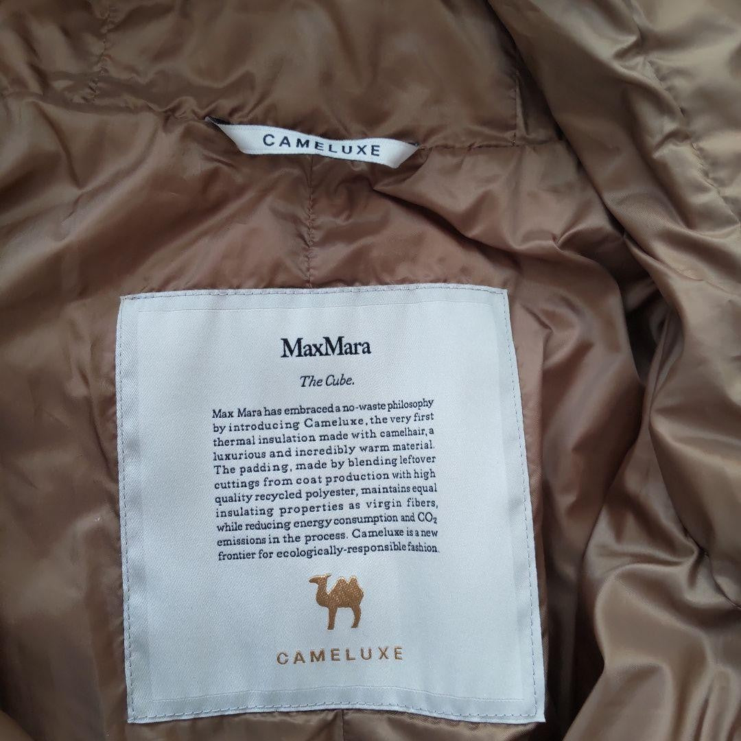MAX MARA THE CUBE Jacket Asian fit L 40 US size M Brown Authentic